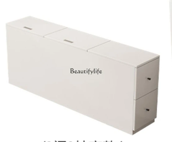 

Solid Wood Bedside Cabinet Narrow Cabinet Tailstock Gap Strip Bedside Storage Gap Storage