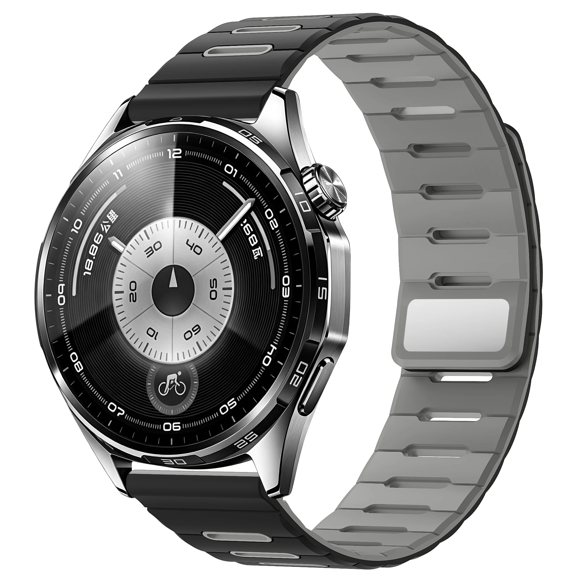 Premium 22mm Magnetic Watch Strap - Versatile Silicone Band Bracelet