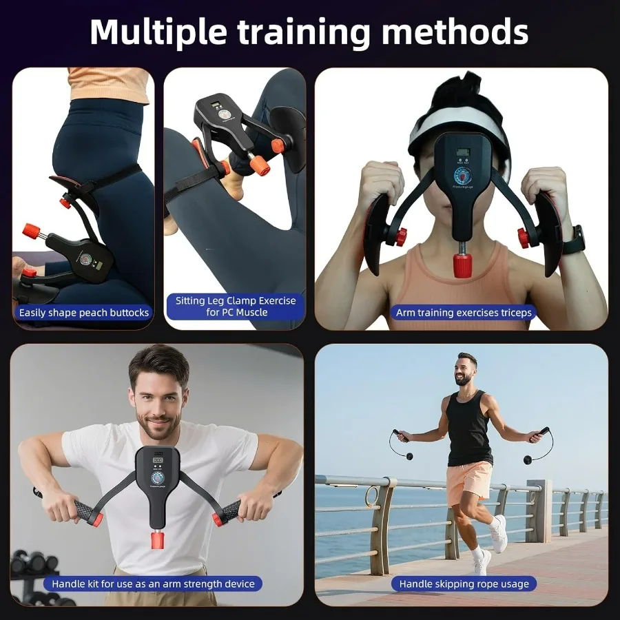 Thigh Trainer Max 176 lbs Pelvic Floor Muscle Kegel Exercise Devices, Inner Thigh Exerciser Kegel Trainer for Women Men