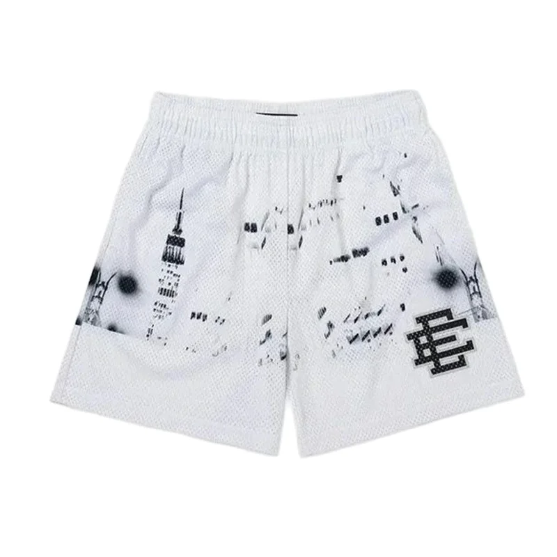 Eric Emanuel EE New Basic Short NEW YORK CITY SKYLINE 2024 New Fitness Sports Shorts Men's Gym Breathable Casual Sports Shorts 2