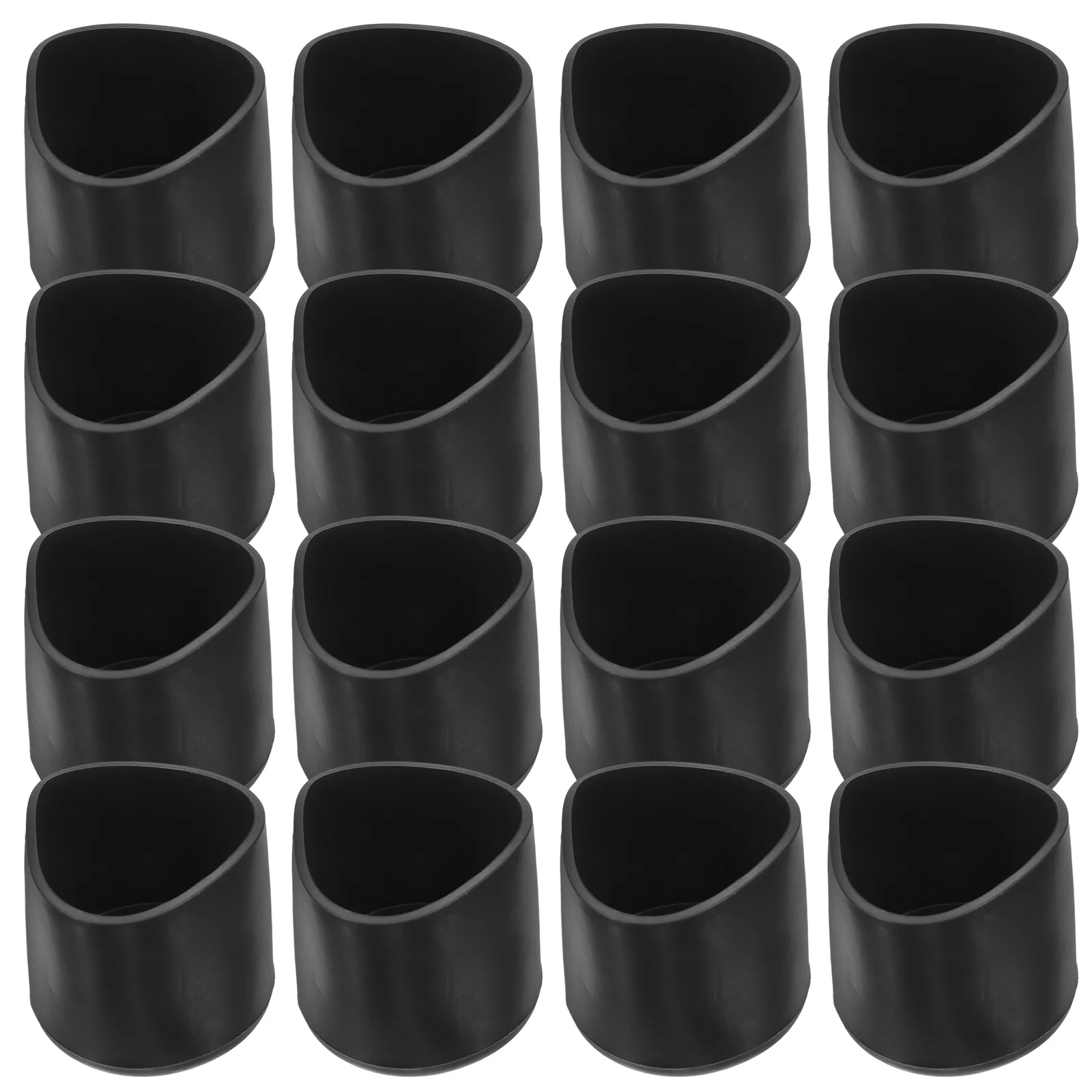 

20 Pcs Round Tube Plastic Chair Furniture Legs Protector Pads Pvc Soft Glue Table Cover