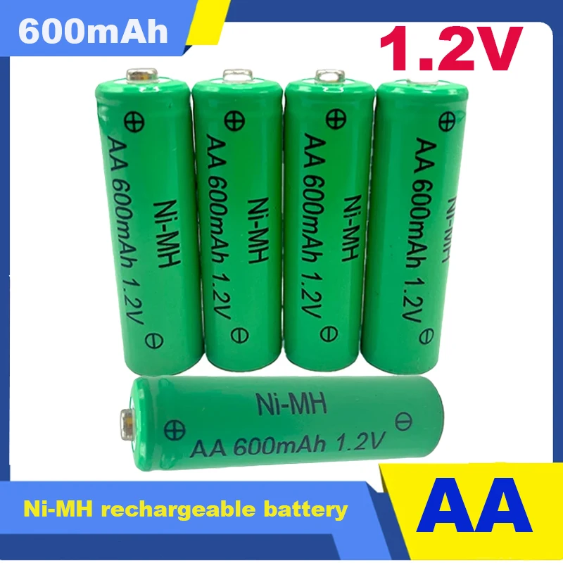 

AA 1.2V 600mAh Ni-MH Rechargeable Battery for Camera, Flashlight, Remote Control, MP3/MP4 Player, Electric Shaver Backup Battery