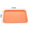 Plastic Tray Food Bread Pan Rectangular Storage Household Nordic PP Pallet Kitchen Supplies Hotel Service Tray 5