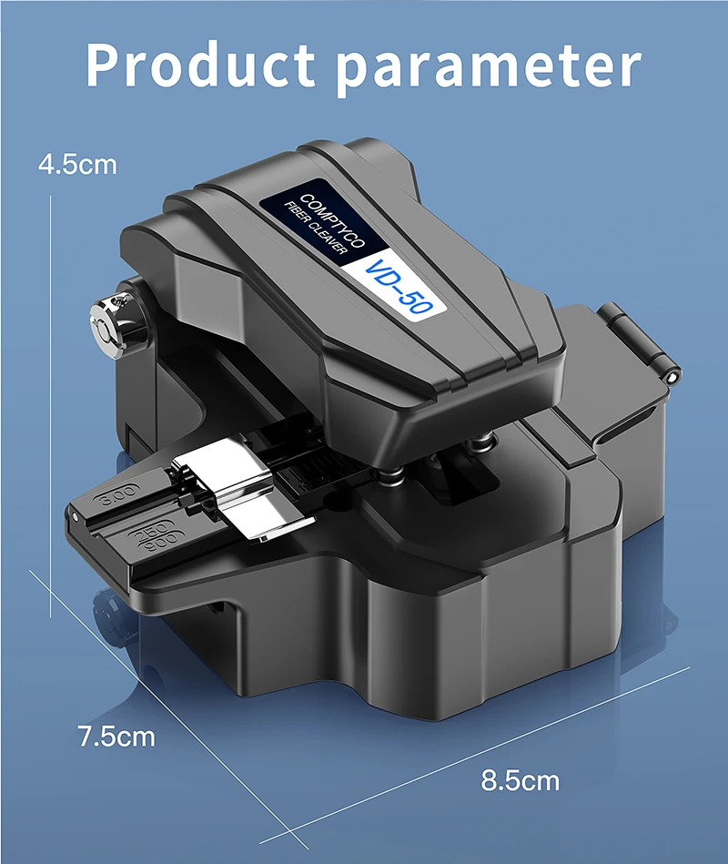 VD-50 Fiber Cleaver High Precision Optical Fiber Cutter FTTH Tool One-step Fiber
