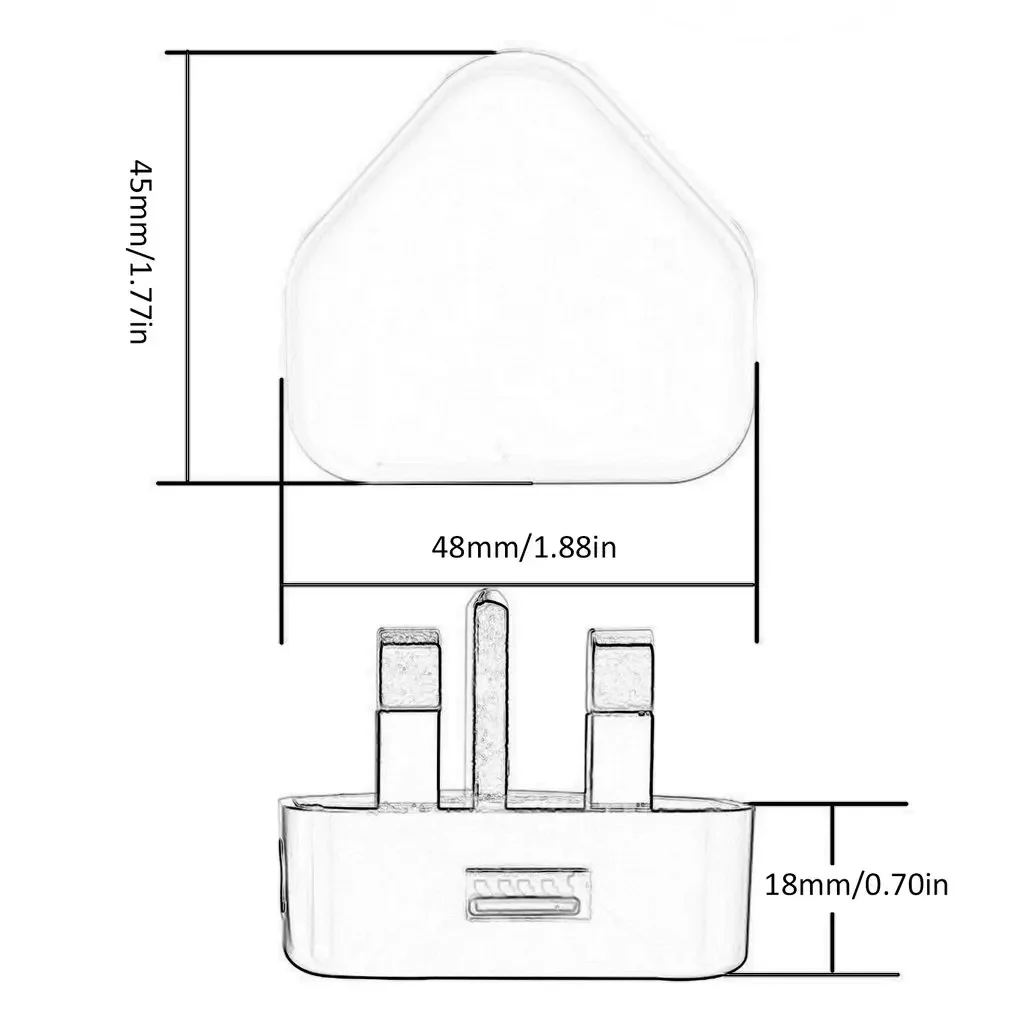 Universal USB Charger UK Plug 3 Pin Wall Adapter plug adapter,ac adapter 1/2/3 Ports Travel Charging For Phone X Samsung S9 Phone Tablet