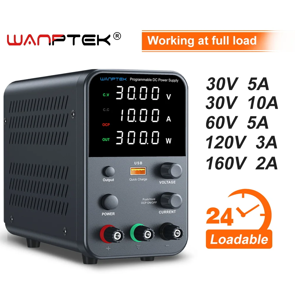 Wanptek dc Lab Alimentação Regulador de Tensão Ajustável Banco Switching Power Supply Tensão Preconjunto Corrente de Saída 30v 60v 120v