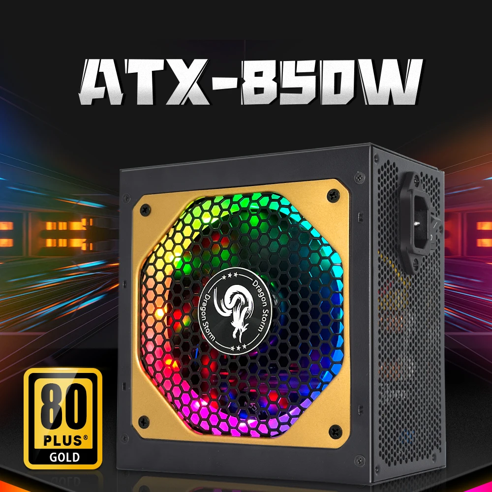  Fuente de alimentación APFC 750W RGB, 80 Plus Gold ATX