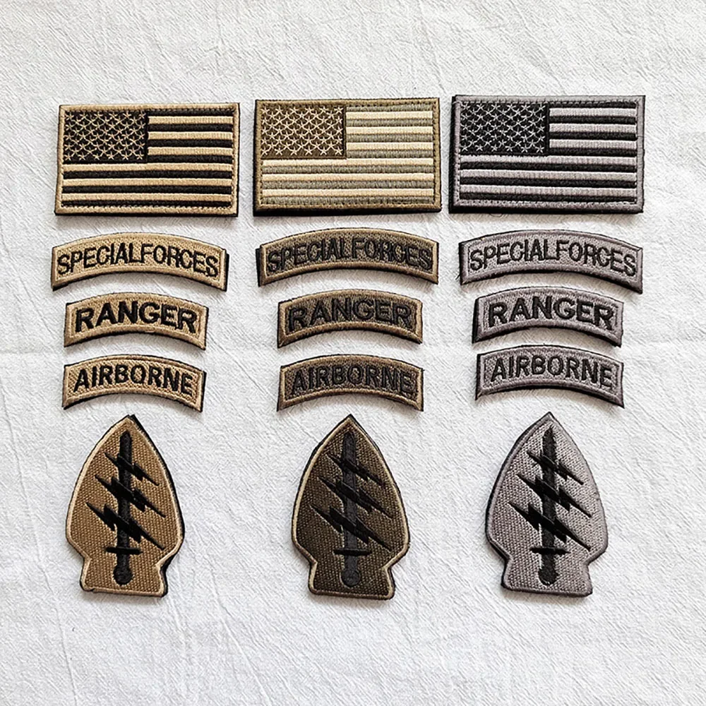 military hook and loop patches