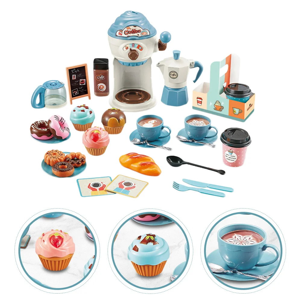 

32 Pcs Puzzle Simulation Afternoon Tea Child Toys for Kids Birthday Cake Abs Children's Playhouse
