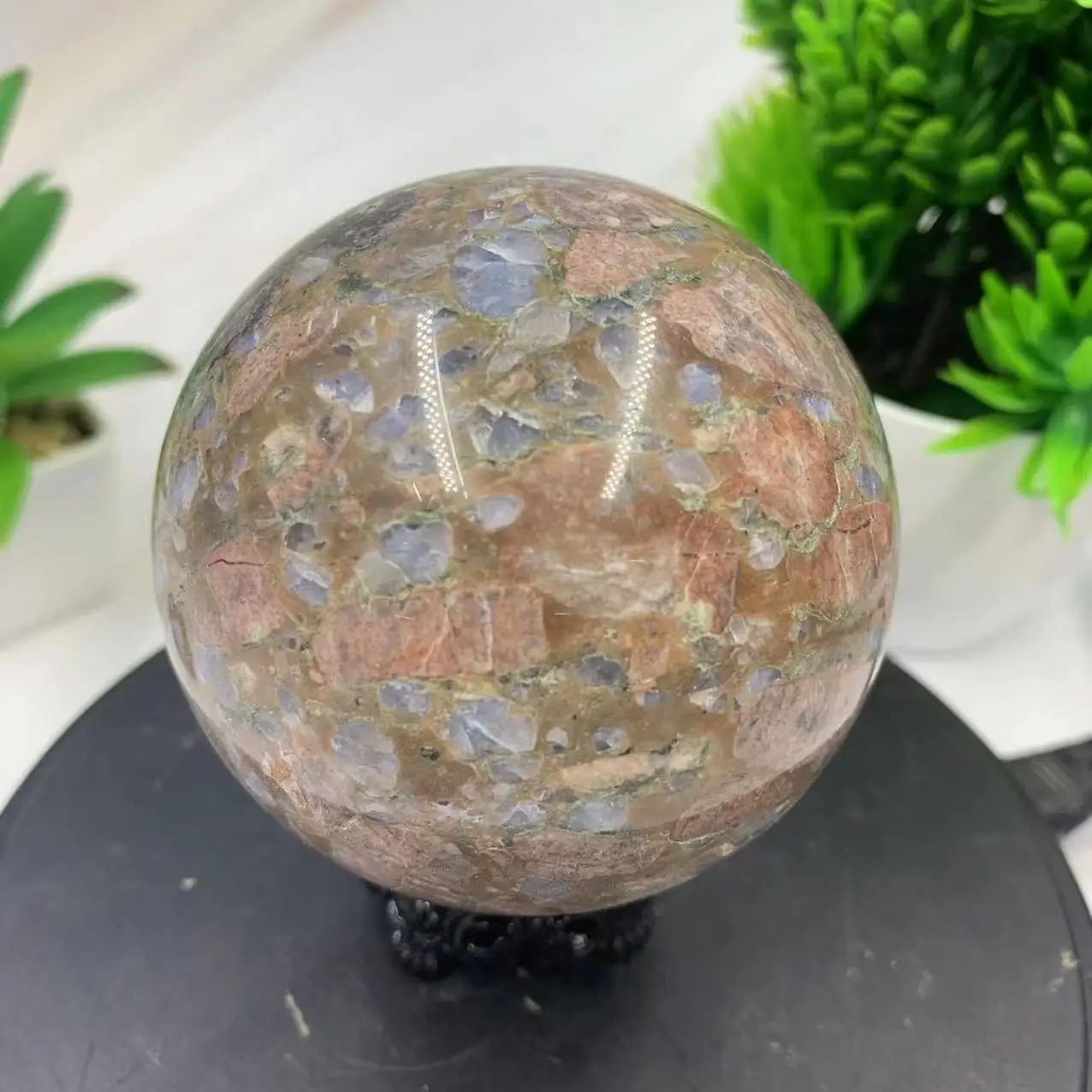 

Beautiful Natural Blue Mixed Ball Spirit Healing Energy Stone Crystal Stone Home Decoration