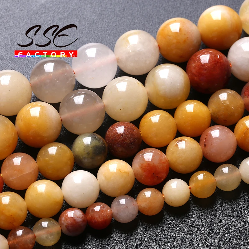 

5A Natural Stone Multicolor Jades Beads Round Loose Spacer Beads For Jewelry Making Fit Diy Bracelet Necklace 15" 4 6 8 10mm 15"