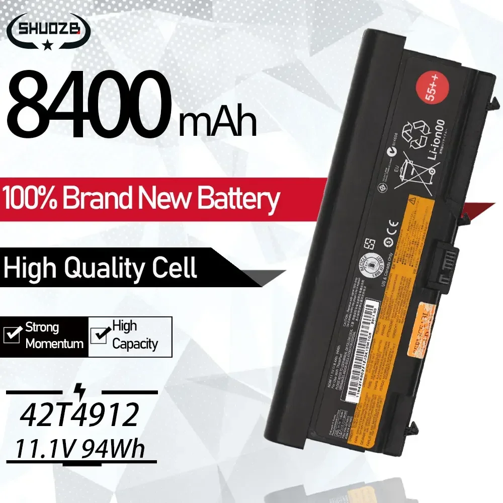 Bateria do Portátil para Lenovo Thinkpad T410 T510 T420 E40 E50 L410 L420 L510 L512 L520 Sl410 Sl510 W520 42t4912 11.1v