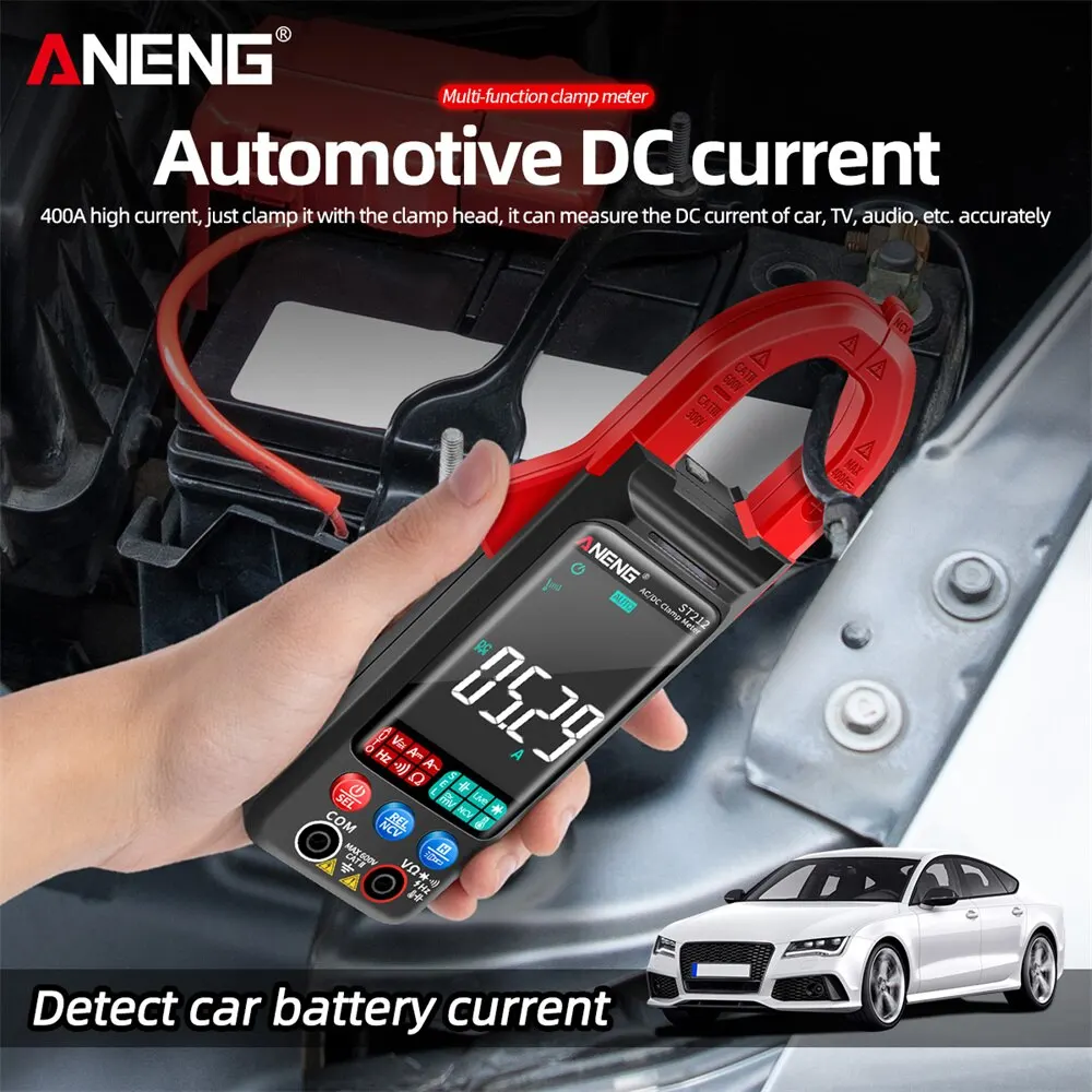 ANENG  Ŭ , 6000 īƮ, DC AC  400A  Ƽ,  ÷ ũ  ׽, ڵ Hz NCV , ST212