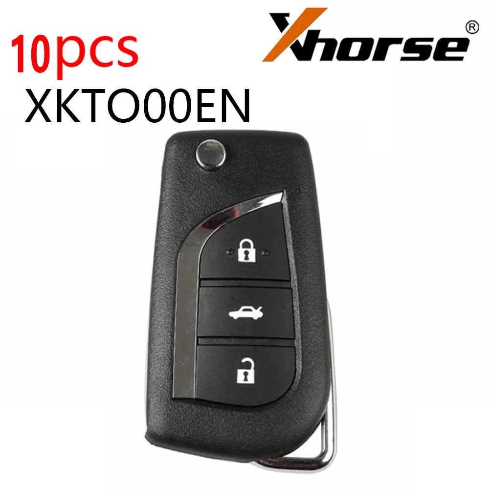 10pcs/Lot XHORSE XKTO00EN Wired Universal Remote Key 3 Buttons For Toyota Type for VVDI VVDI2 KEY TOOL