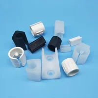 8Pcs Chair Leg Pad Non-slip U Shaped Pipe Clamp 4mm~32mm Table Floor Protector Round Pipes Furniture Feet Caps Black White 4