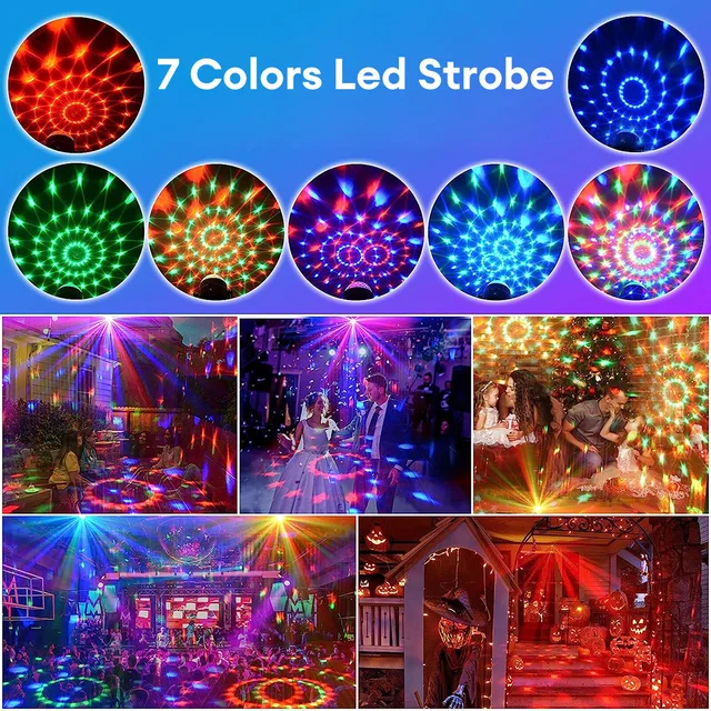 Lumière de scène LED aste par USB, lampe de fête télécommandée, boule  magique, effet d'éclairage commercial, escales lumineuses - AliExpress