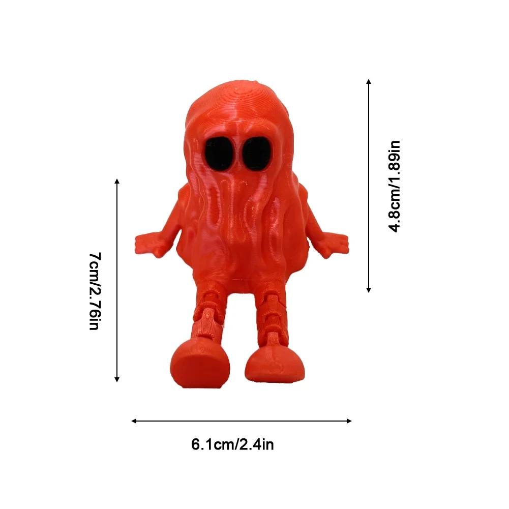 Haunting 3D Printed Halloween Ghost Decoration Ornament - Movable Joint Design
