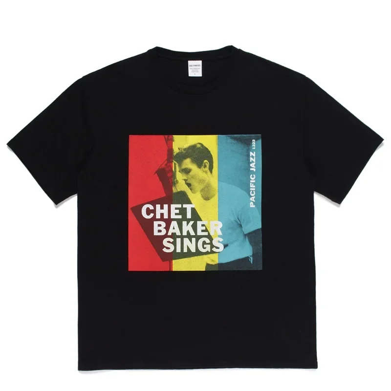 

100% Cotton WACKO MARIA T-shirt round neck loose fitting tshirt