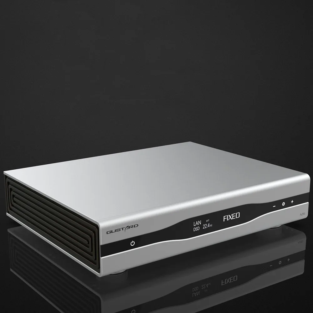 Gustard A26 DAC Bilanciato – Doppio AK4499EX, Streamer/Renderer, Ingresso Clock 10M, Supporto MQA E DSD512, Colore Argento - 4