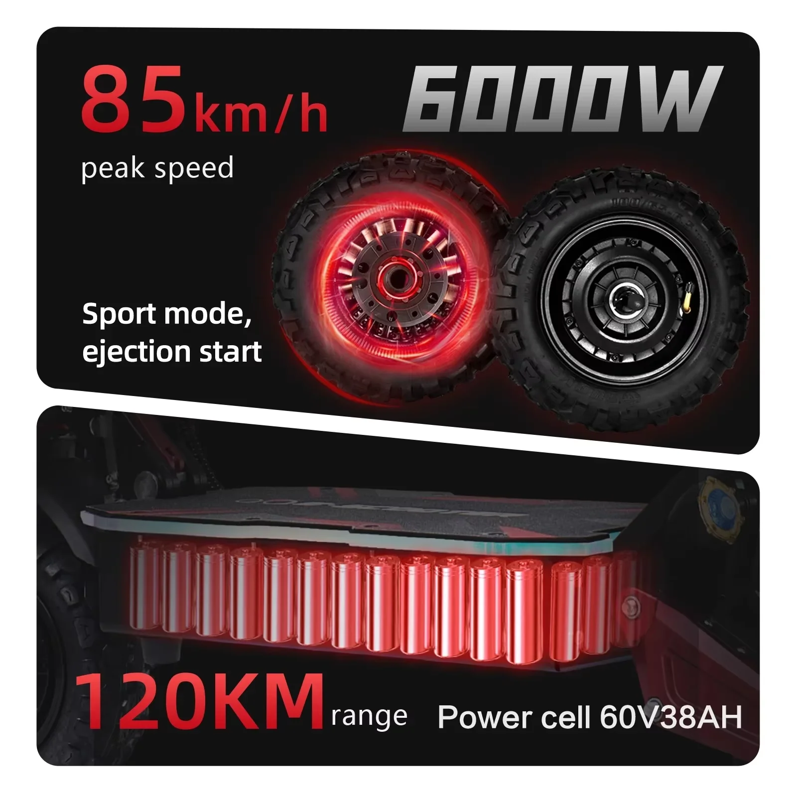 6000W Off-Road Electric Scooter 2