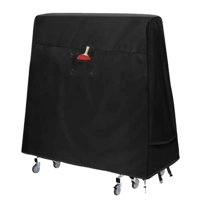 Table Tennis Cover Waterproof Pingpong Table Cover With Paddle Case