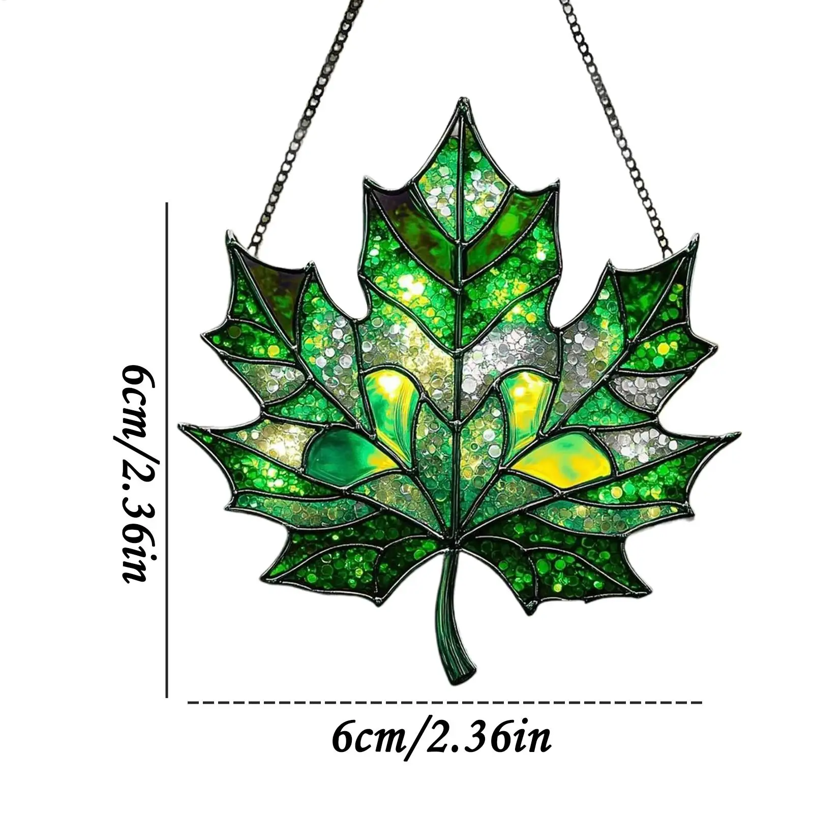Fall Maple Leaves Acrylic Pendant Sun Catcher 2D Light Catcher For Window Aesthetic Wall Crafts Pendant Thanksgiving Decoration