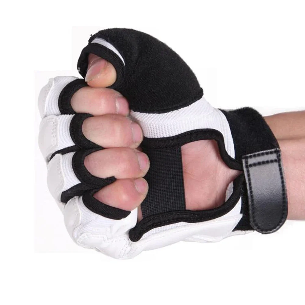 Taekwondo Gloves Fighting Hand Protector WTF Approved Martial Arts Sports Hand Guard PU Leather Fitness Boxing Gloves