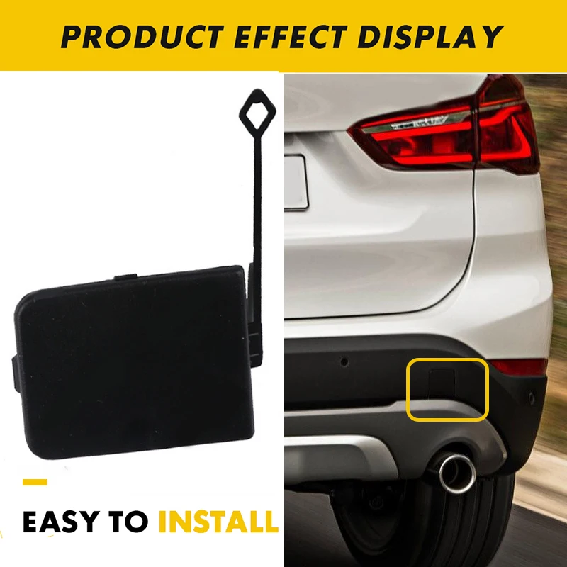 Rear Right Left Bumper Tow Eye Hook Cover Cap 2PCS For BMW X1 E84 2013 2014 2015 51127303815 51127303816