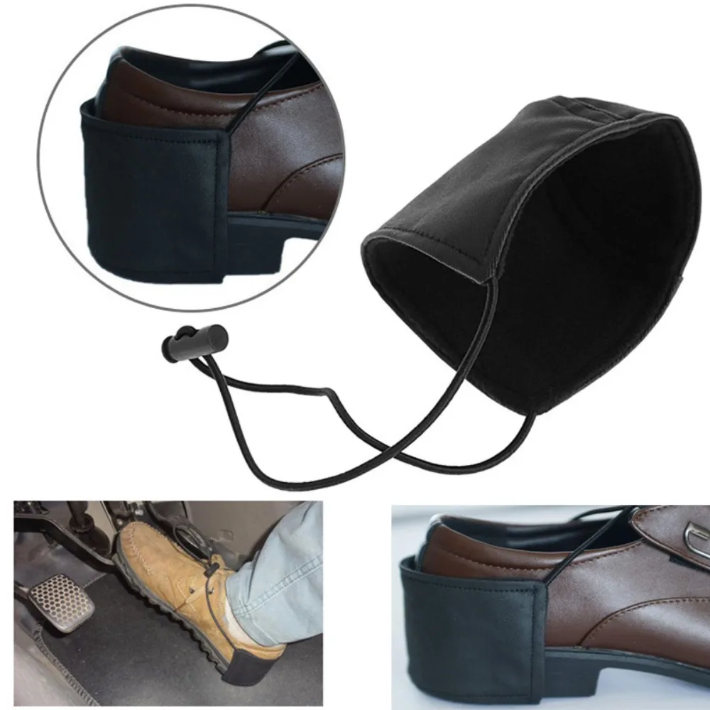 Driving Shoes Heel Covers Unisex Wearproof Car Prevent Wear Protection Anti-dirty Cover Automobile Accessories for Right Foot