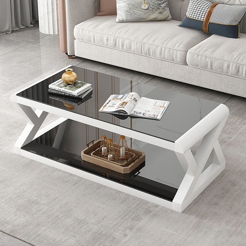 

Glass Coffee Tables Tea Living Room Hall Small Modern Luxury Flower Hallway Tables Vanity Table Basse De Salon FurnitureLJYXP