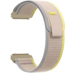 Premium Nylon Sport Bracelet Strap - Versatile Fit & Stylish Design - 22MM Universal (Yellow)
