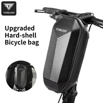 TOSUOD Borsa da manubrio per bici Borsa per scooter elettrico portatile con guscio rigido Borsa da bicicletta impermeabile con cerniera da 4 litri
