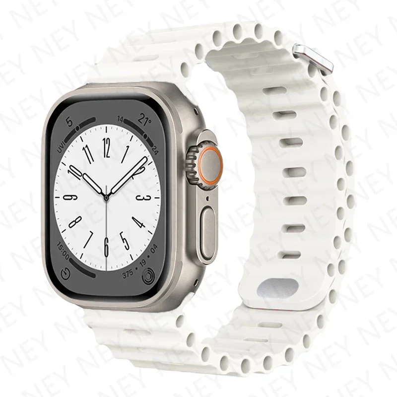 Ocean Silicone Strap for Apple Watch - Durable and Stylish Wristband