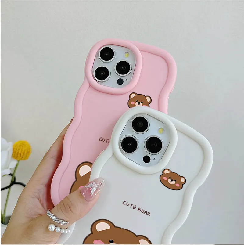 Soft Cute 3D Animal Eyes and Ears TPU Phone Case Cover