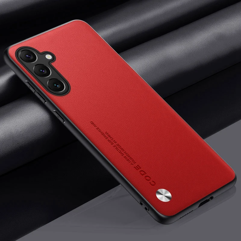 Luxury PU Leather Matte Silicone Phone Case - Premium Protection Cover