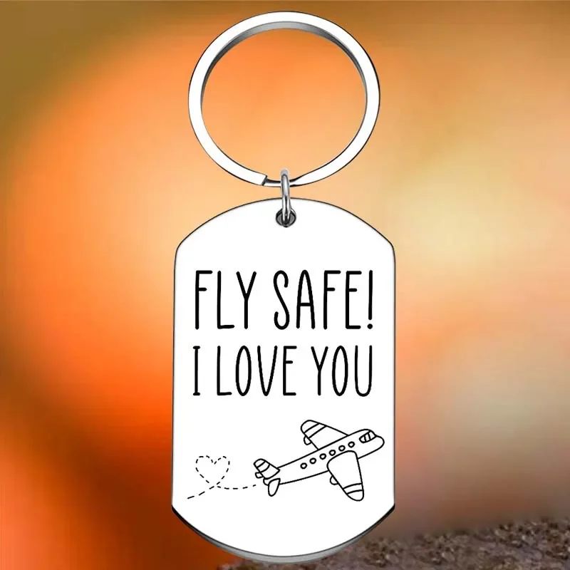 

Hot Fly safe Key Chain Ring aircraft airplane keychains pendant pilot Flight attendant Gift