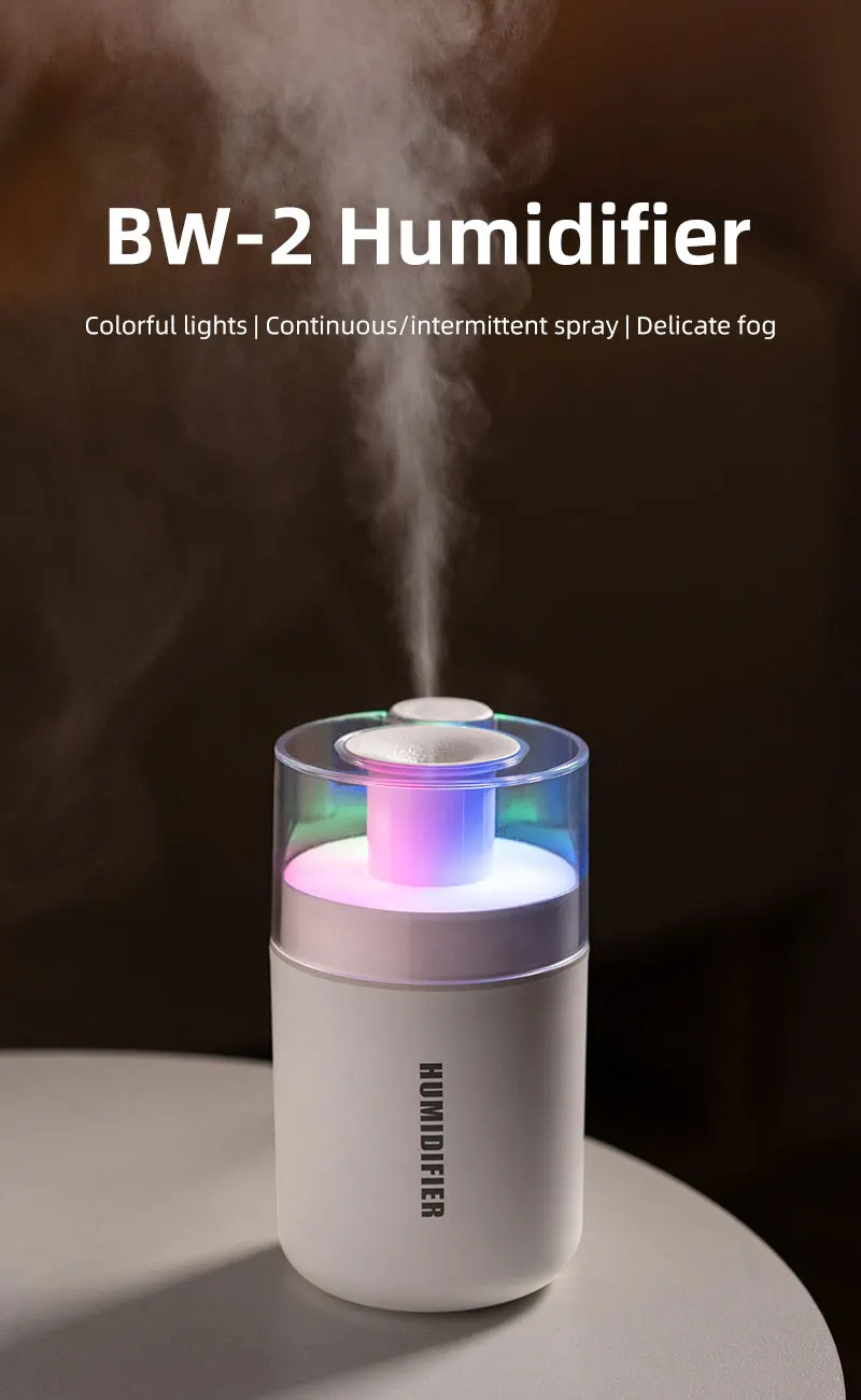 Description Picture 2 of item2025 New 180ML Mini Air Humidifier USB Aroma Diffuser Essential Oil Purifier Aromatherapy Mist Maker Color Lights For Car Home