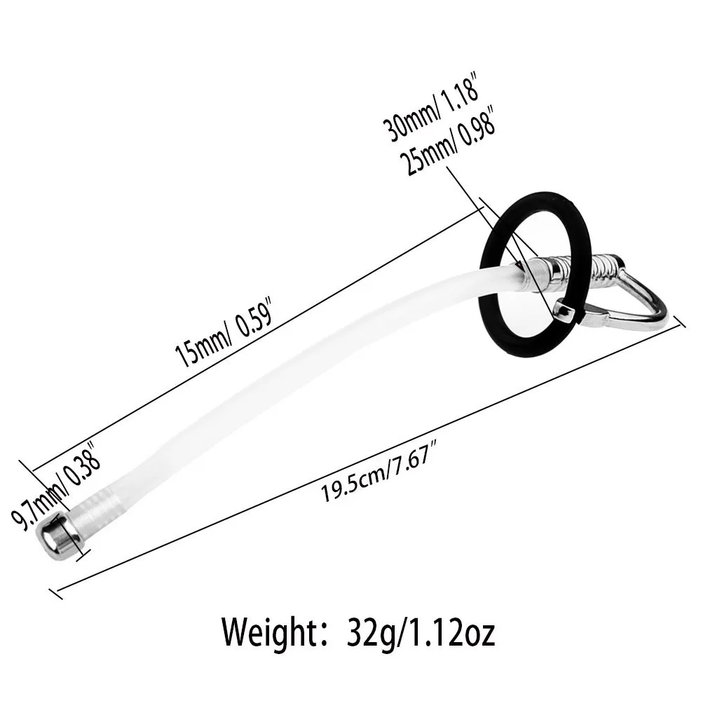 Silicone Urethral Catheter Dilator Horse Eye Stimulation Male Penis Plug Insert Urethra Sounding Catheter Adult Sex Toys Men