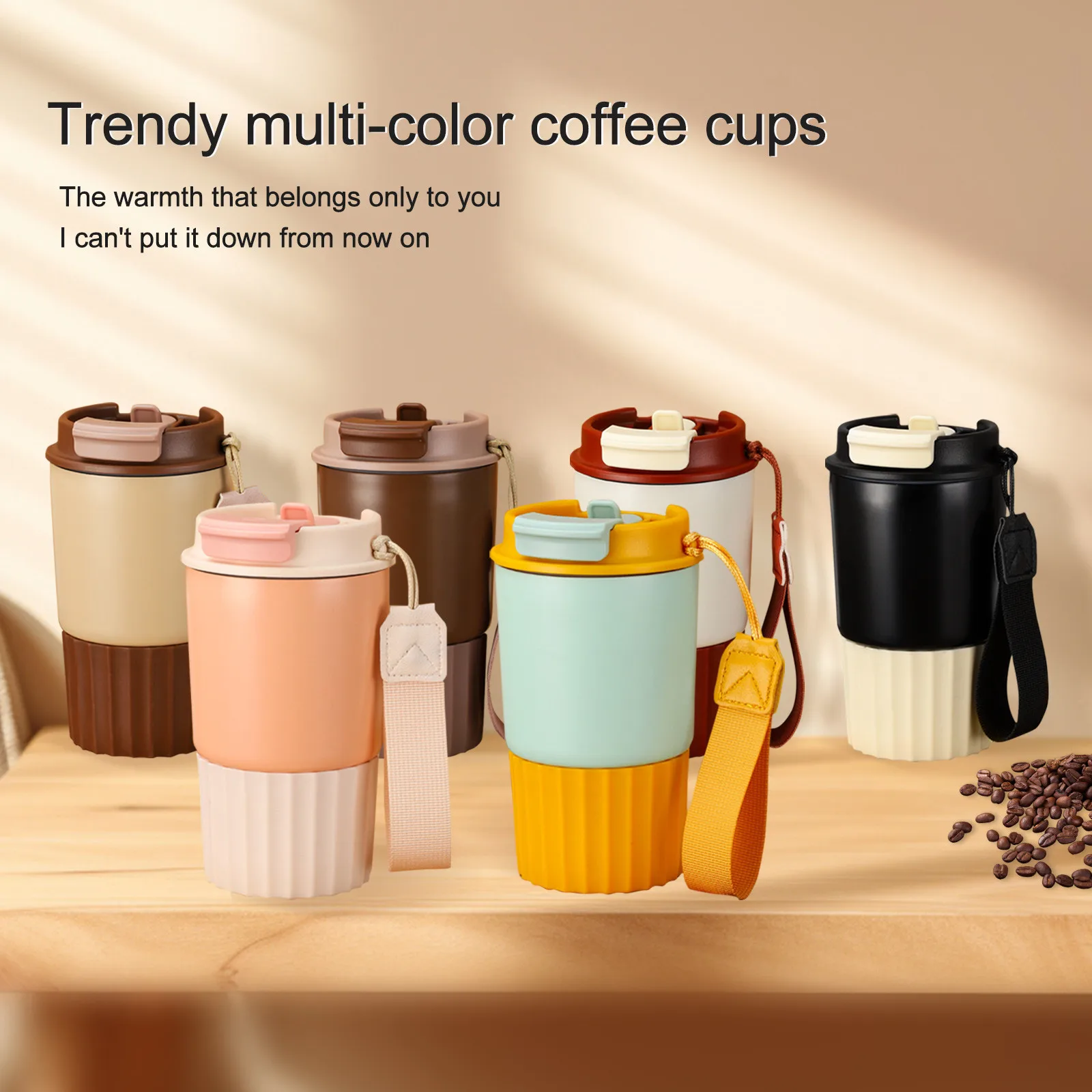 480ML Stainless Steel Water Bottles Insulated Water Bottles Thermos Bottle Drinking Bottle Coffee Cup Travel Mug