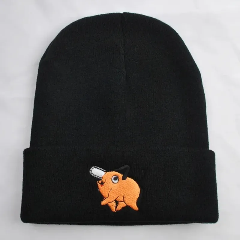 Cosplay Hat Cosplay Prop Accessories Outdoor Chainsaw Man Knitted Plush Hat Pochita Warm Cap Anime Cosplay Unisex Costume Prop Party Accessories Gift