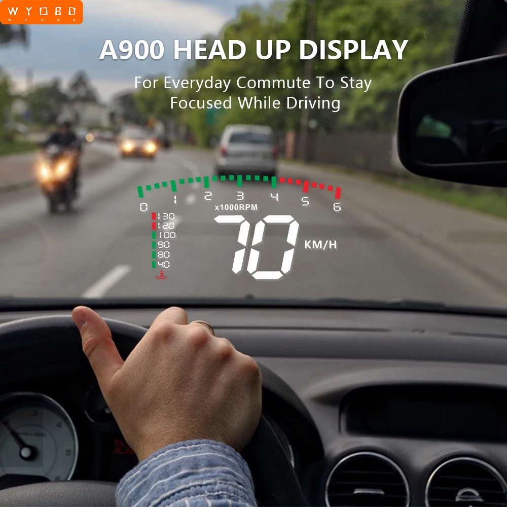 Hud OBD2 KMH MPH A900 