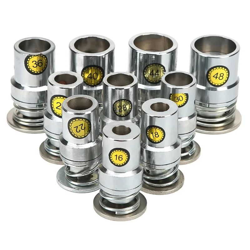 10 Bottoni A Pressione Rivestiti In Tessuto – Metallo E Stoffa – Grigio – 15 Mm – Fai Da Te Cucito