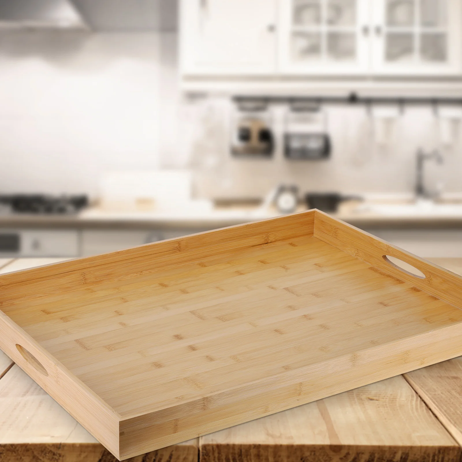 Bamboo Stove Top Cover Cutting Board Space Saving