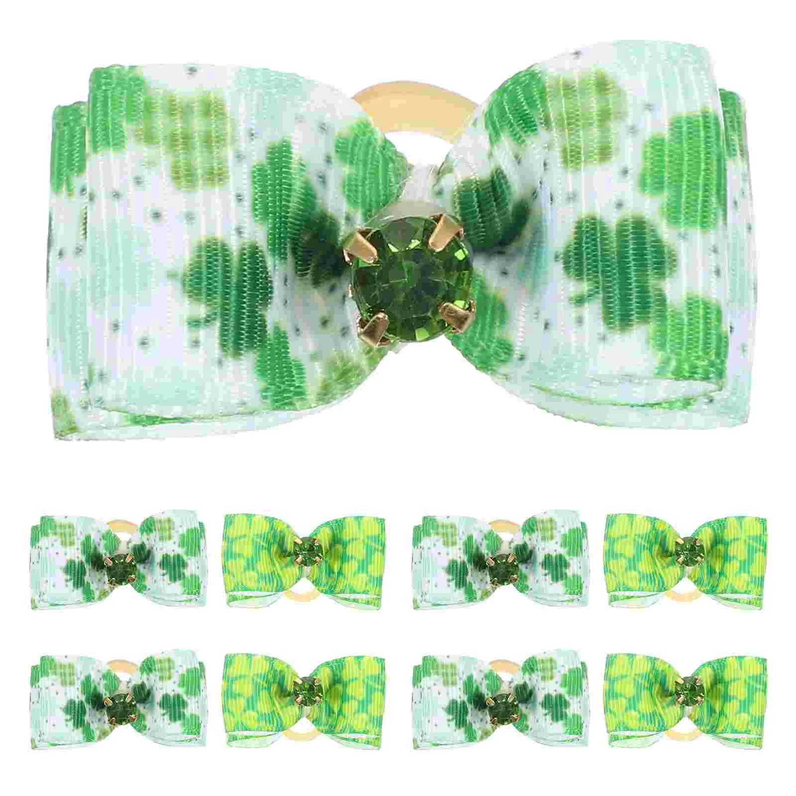 

10 Pcs Pet Headgear Headdress Dog Bows Rubber Bands Party Hairbands Cat Accessories for Small Dogs Tie