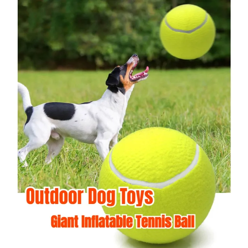 78595InchGiantTennisBallforDogChewToyPetDogInteractive