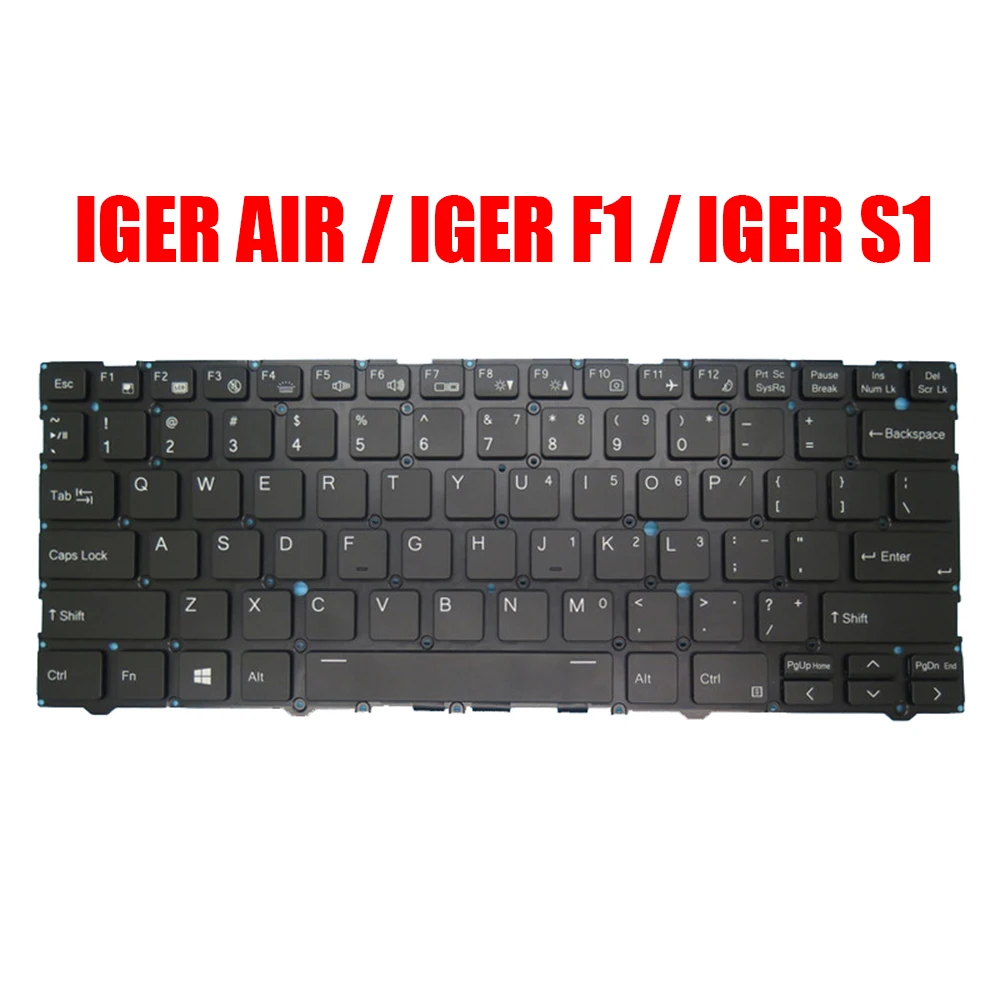 

Laptop Keyboard For Thunderobot IGER AIR / IGER F1 / IGER S1 English US Black With Backlit Without Frame New