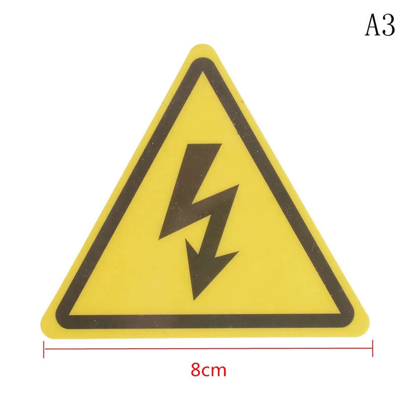 2PCS Danger High Voltage Electric Warning Safety Label Sign Decal Sticker PVC Material