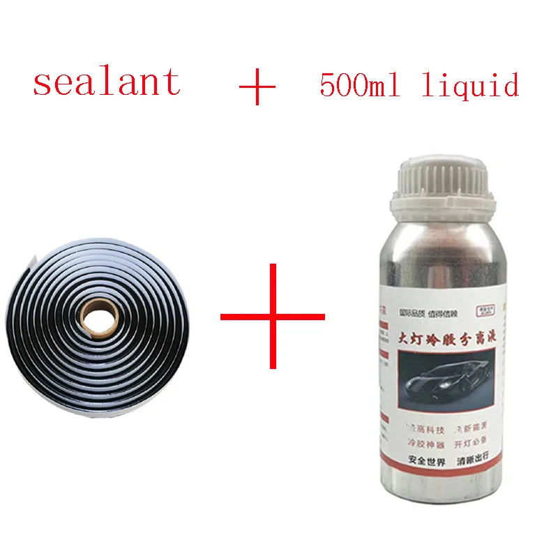 500ml Car Headlight smontaggio Liquid Cars Light Cold Glue Separation Tools lampada Kit ricondizionato sigillante accessori per auto