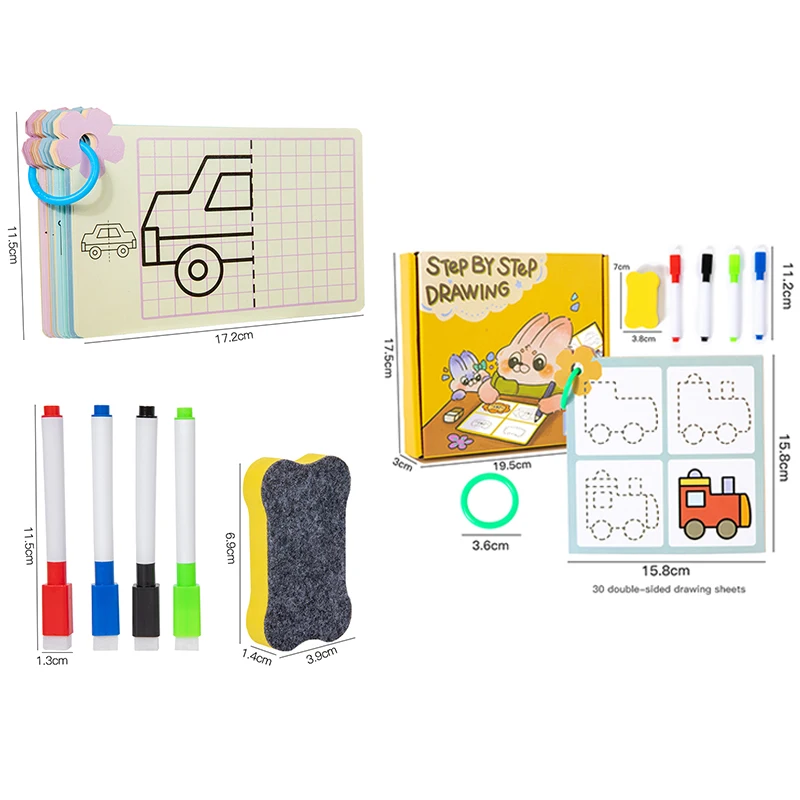 Magical Tracing Workbook Montessori Pen Control Training Book Reusable Magic Practice Copybook Children Drawing Education Books_voghion.com