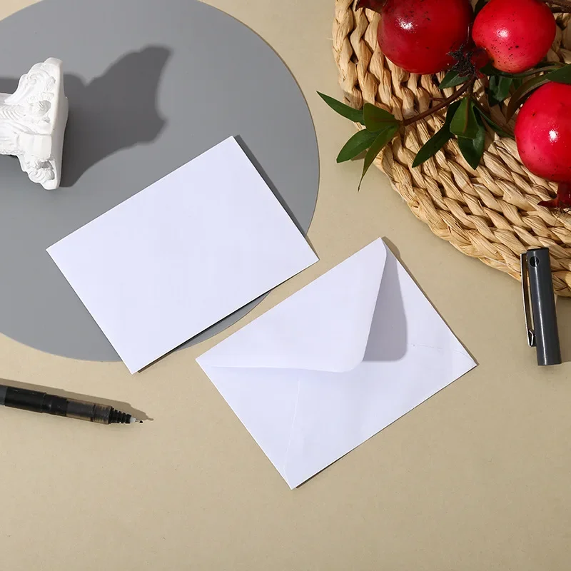 White Envelope Small Business Supplies Stationery Envelopes 30pcs/lot for Wedding High-grade 250g Paper Invitations Postcards